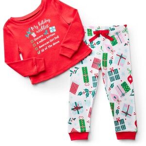 American Girl Doll Festive Holiday wish PJ’s- size 6